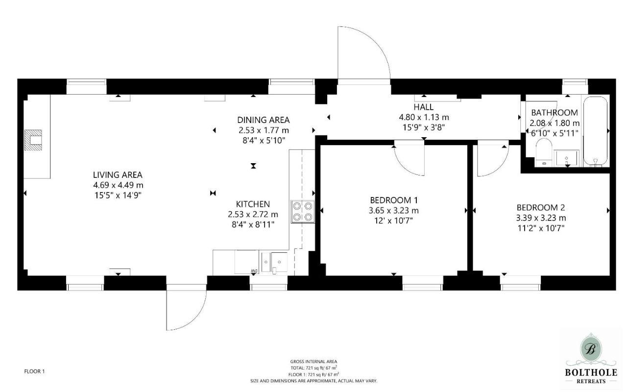 Combine Shed Villa Bidford ภายนอก รูปภาพ